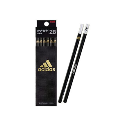 adidas AI04 2B Uni Point Pencil, Hexagonal Shaft, Black Gold, 1 Dozen K56012B