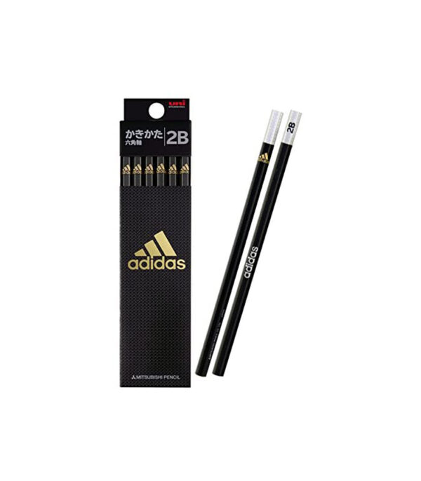 5142PY3OwaL._AC_.jpg adidas AI04 2B Uni Point Pencil, Hexagonal Shaft, Black Gold, 1 Dozen K56012B - الصورة 1