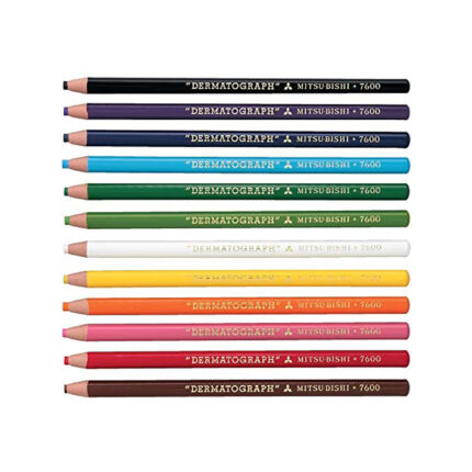 Mitsubishi Pencil K7600.2 Colored Pencils, Oil-based Dermatogram, Yellow, 1 Dozen 0.4 x 6.7 inches (1 x 17 cm)