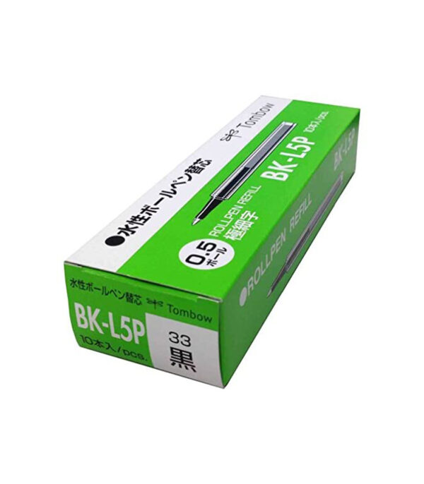 ⁦Tombow Pencil BKL5P3310P Rollerball Pen Refill, ZOOM L5P 0.5, Black, 10 Pieces⁩ - الصورة ⁦6⁩