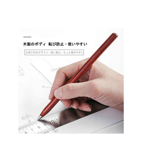 ⁦Permanent Pencils, Fine Art Pencils That You Can Write Forever Without Sharpening, Leadless Pencil, Lifetime Metal Pencils (Mahogany)⁩ - الصورة ⁦3⁩