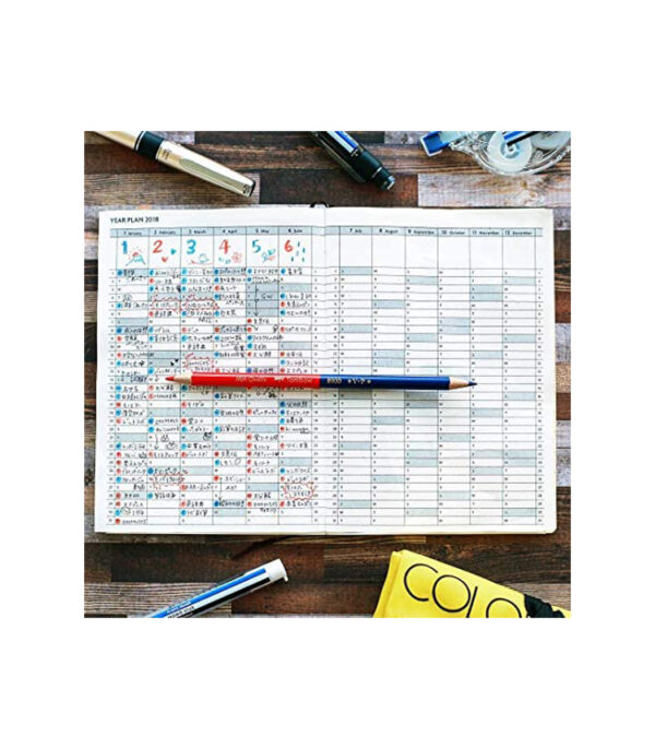 61tAO62IxwL._AC_.jpg Tombow 8900-V Red Pencil, Round Shaft, Vermilion, 1 Dozen - الصورة 9