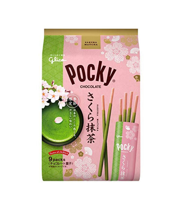 pocky matcha sakura 1 شيكولاتة بوكي بطعم الساكورا والماتشا - الصورة 1