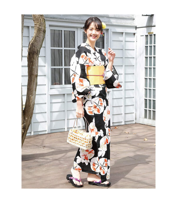 Yukata3 2 زي اليوكاتا الياباني (مكون من زي يوكاتا وحزام) - الصورة 1