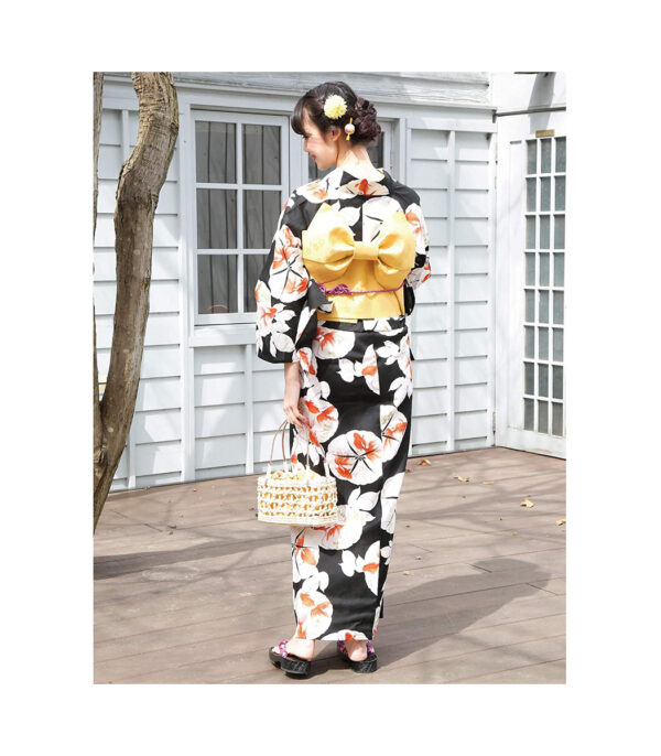 Yukata3 3 زي اليوكاتا الياباني (مكون من زي يوكاتا وحزام) - الصورة 2