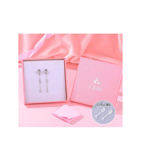 earrings 5 4 أقراط فضية على شكل ساكورا - الصورة 4